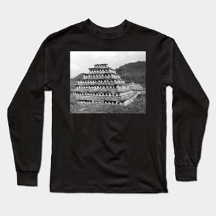 Vintage Photo of Ruins of El Tajín Long Sleeve T-Shirt